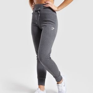 Gymshark High Waisted Joggers - Charcoal Marl